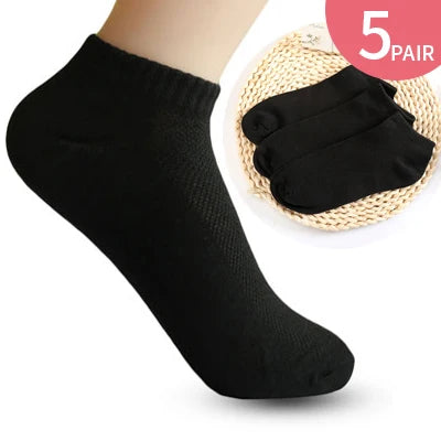 5Pair Women Cotton Sock Short Low Cut Spring Summer Autunm Casual Lady Girl Solid Color Comfortable Ankle Short Socks