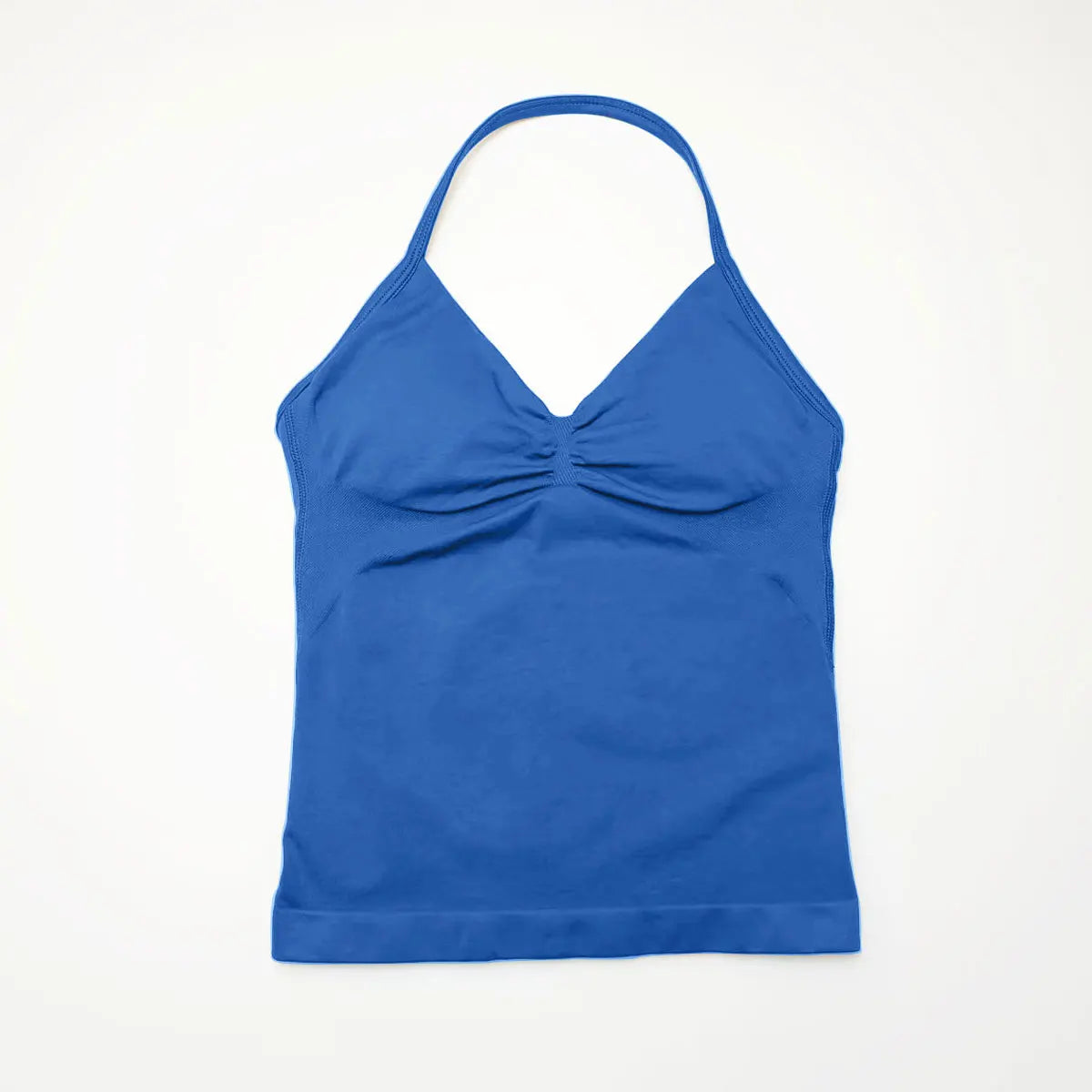 Sports Yoga Vest Women's Fitness Tank Top Gym Beautiful Open Back Bra Running Workout HalterLAGEN Impact Longline