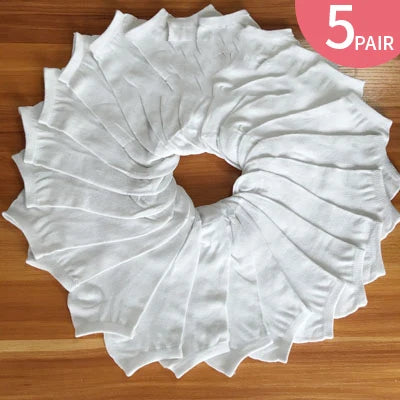 5Pair Women Cotton Sock Short Low Cut Spring Summer Autunm Casual Lady Girl Solid Color Comfortable Ankle Short Socks