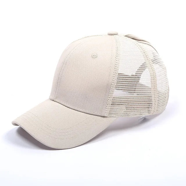 High Ponytail Baseball Cap for Women Spring Summer Sun Hat Running Snapback Hat Messy High Bun Women's Caps Female