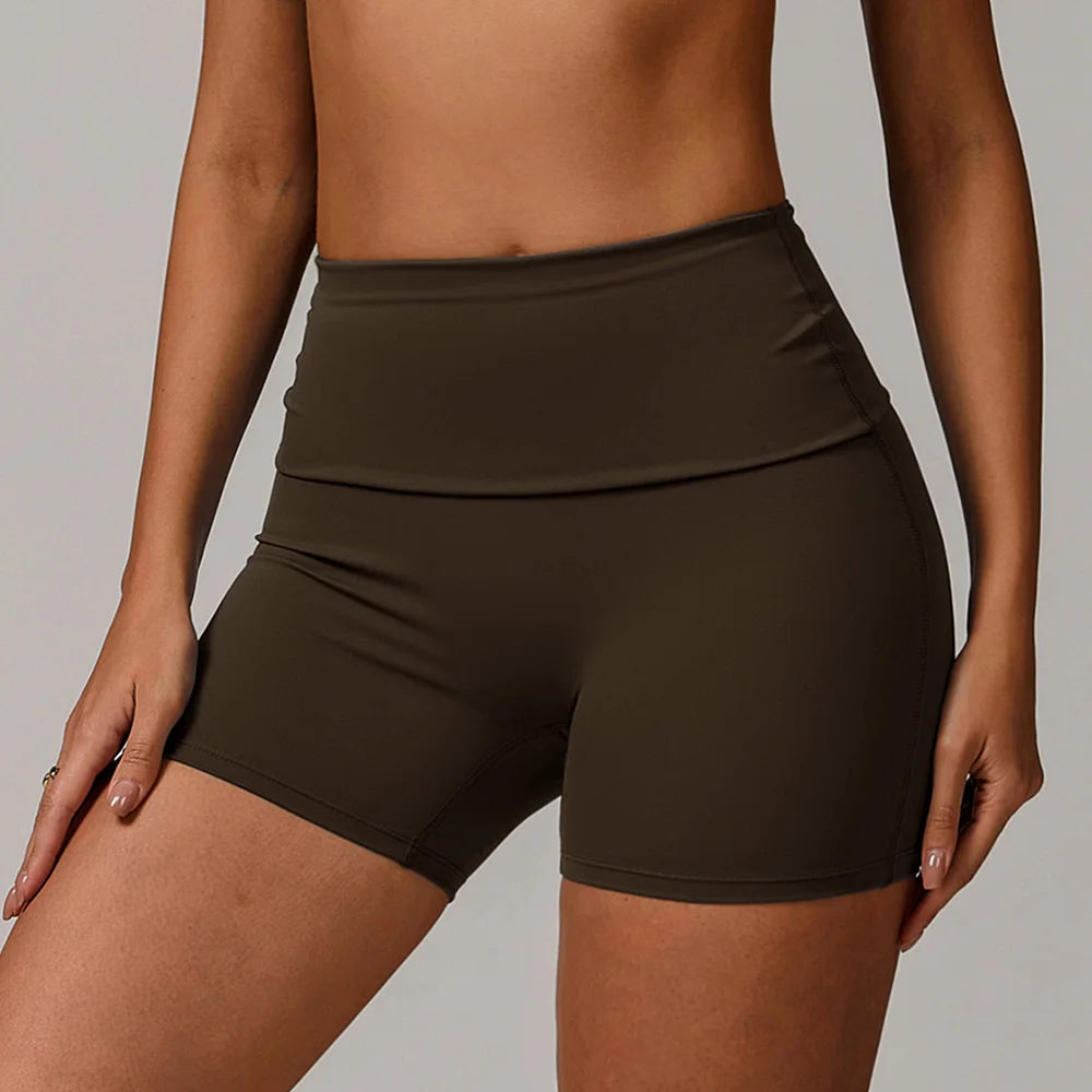 Sexy High Waist Sports Short Women Cycling Shorts Gym Legging Shorts Quick Dry Fitness Tight Activewear Summer Workout Shorts.
