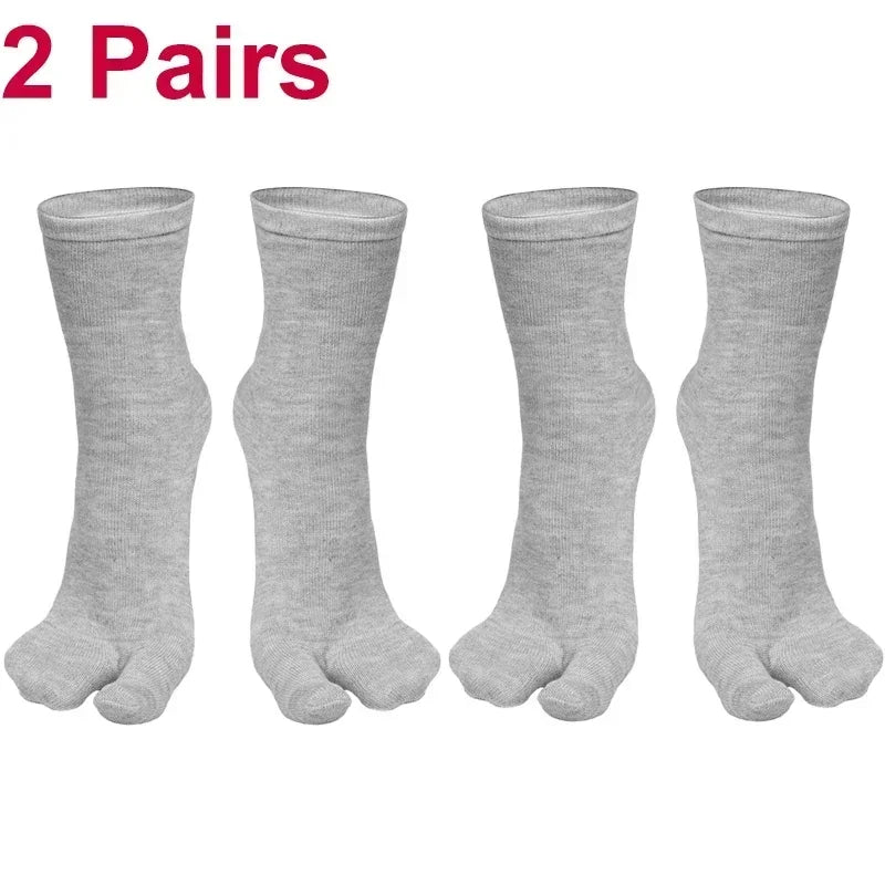 Socks for Women Summer Fiber Two Finger Socks Kimono Flip Flop Sandal Split Tabi Toe Sock