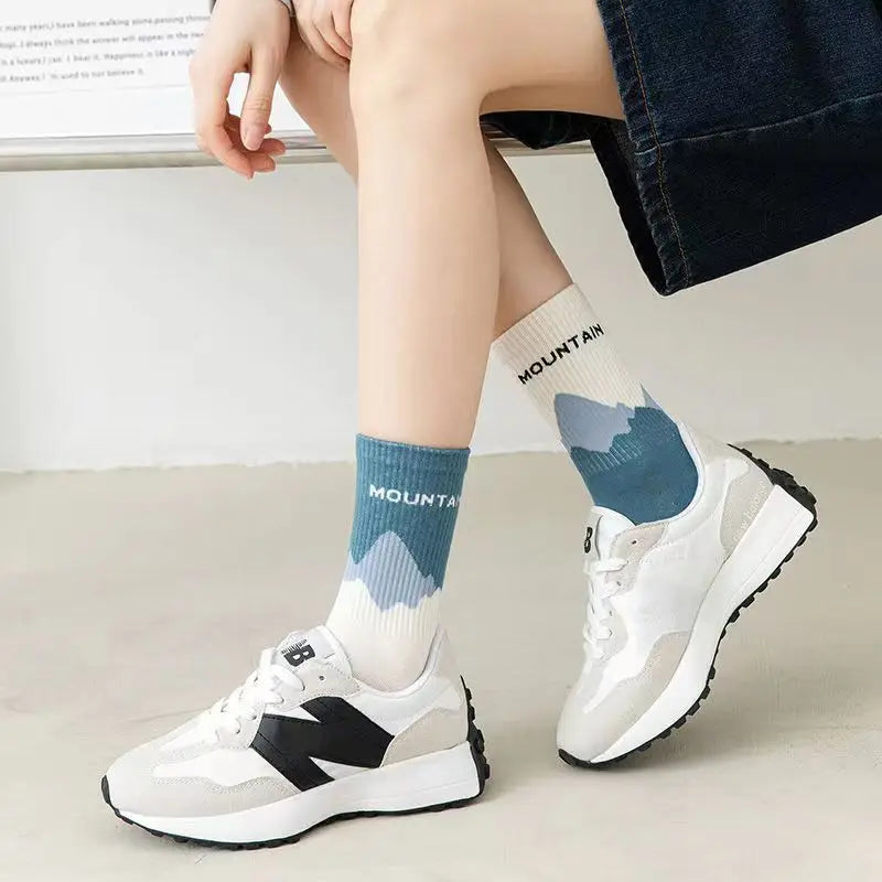 4 Pairs Of Fashionable And Soft AB Socks, Comfortable And Breathable And Women's Socks, Suitable For Running And Fitness