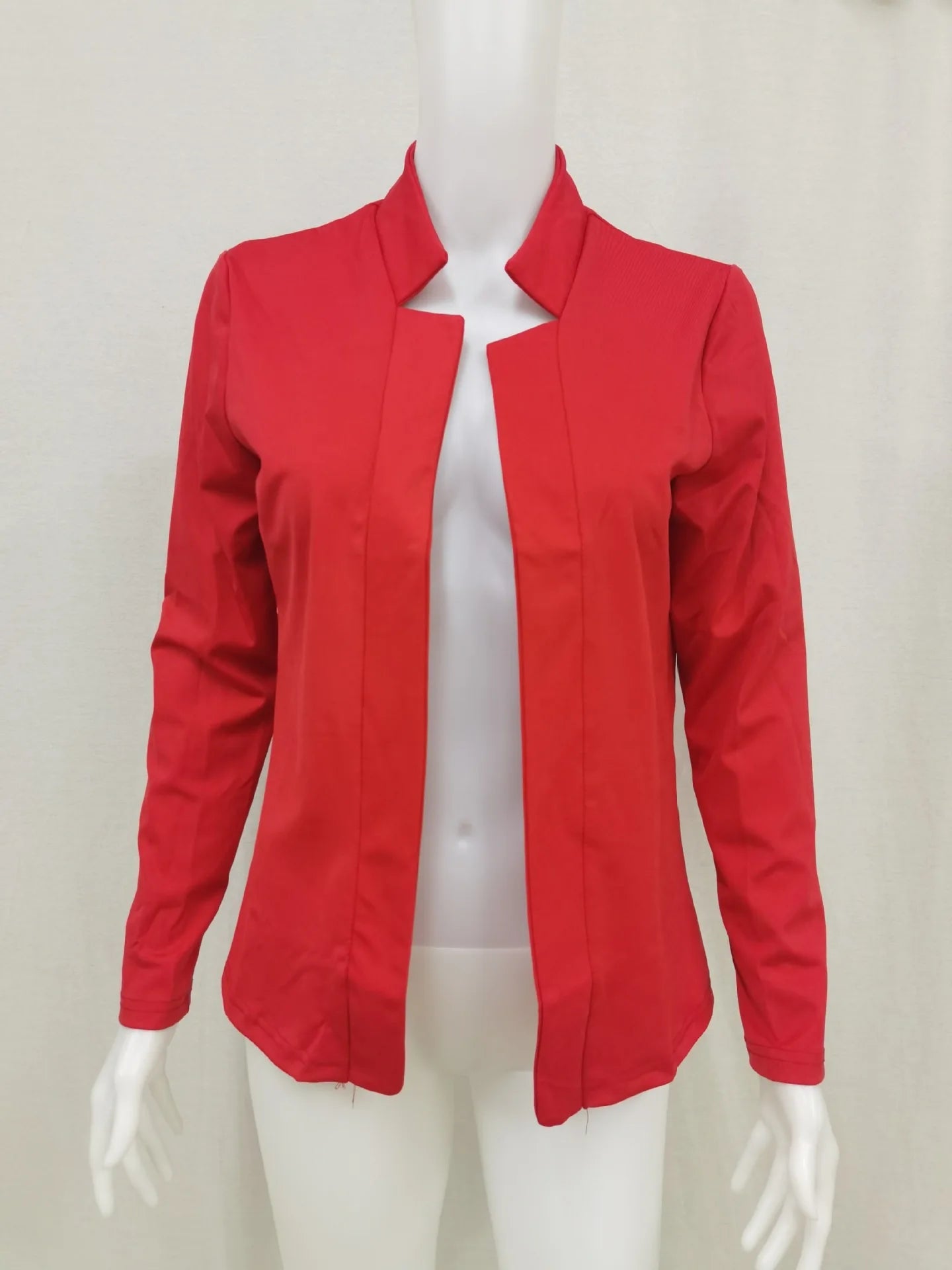 Women's Thin White Blazer Summer Autumn Slim Fit Long Sleeve Open Stitch Office Coat Tops Black Ladies Fashion Outwear