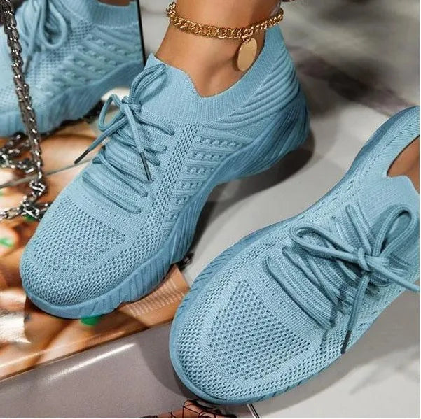 Women Casual Sneakers Lace-up Shoes Ladies Platform Sneakers Female Shoes