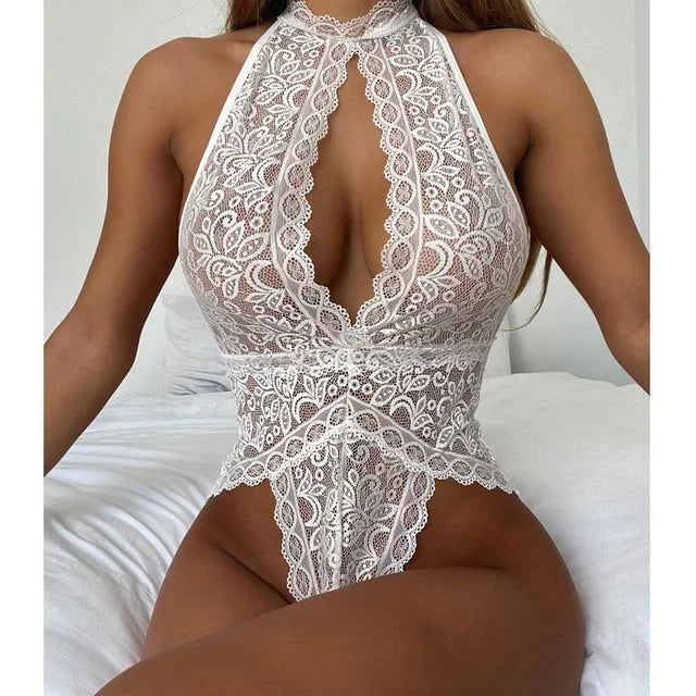 sexy lingerie woman erotic babydoll lace dress