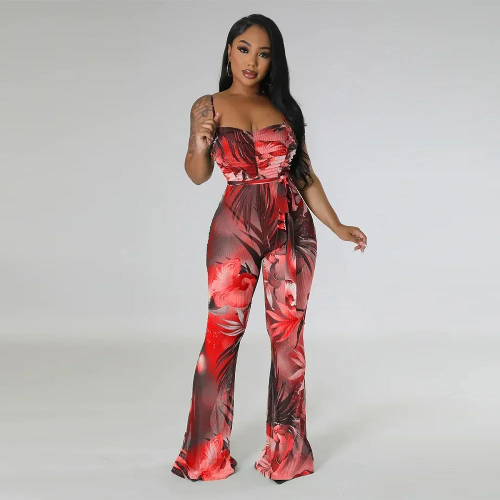 Jumpsuits Summer Outfits for Women Club wear Spaghetti Strap Skinny One Pieces Romper Summer