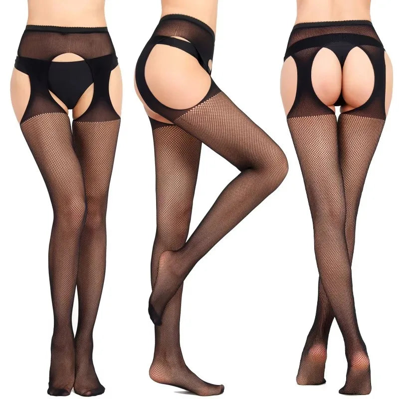 Fishnet Garter Belt Stocking Suspender Panty Pantyhose Thigh High Summer Sexy Hot