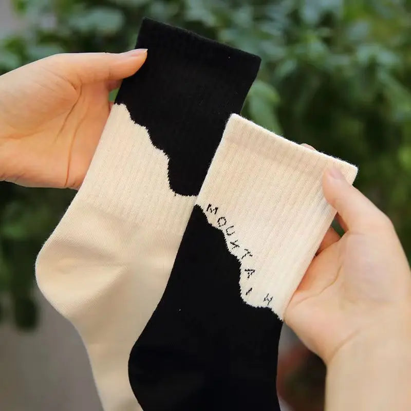 4 Pairs Of Fashionable And Soft AB Socks, Comfortable And Breathable And Women's Socks, Suitable For Running And Fitness