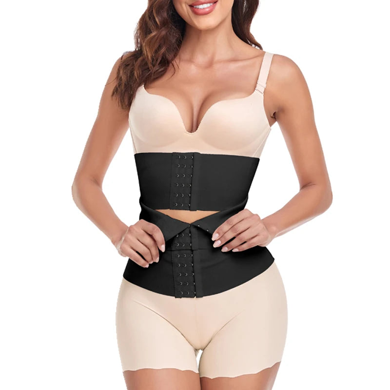 Body Shaper Waist Trainer Belt Women Weight Loss Reduce Tummy Trimmer Corset Adjustable Workout Girdle Shapewear