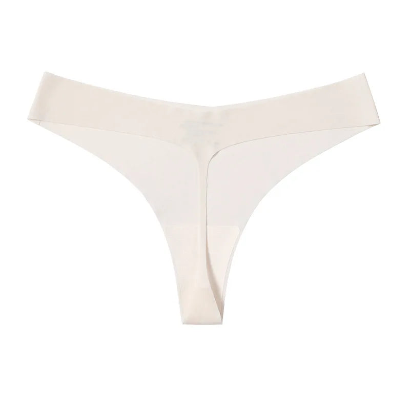 Ultra-thin Mentrual Panties Thong Traceless Invisible Women's One-piece Ice Silk Panties Sexy Comfortable Breathable Thong