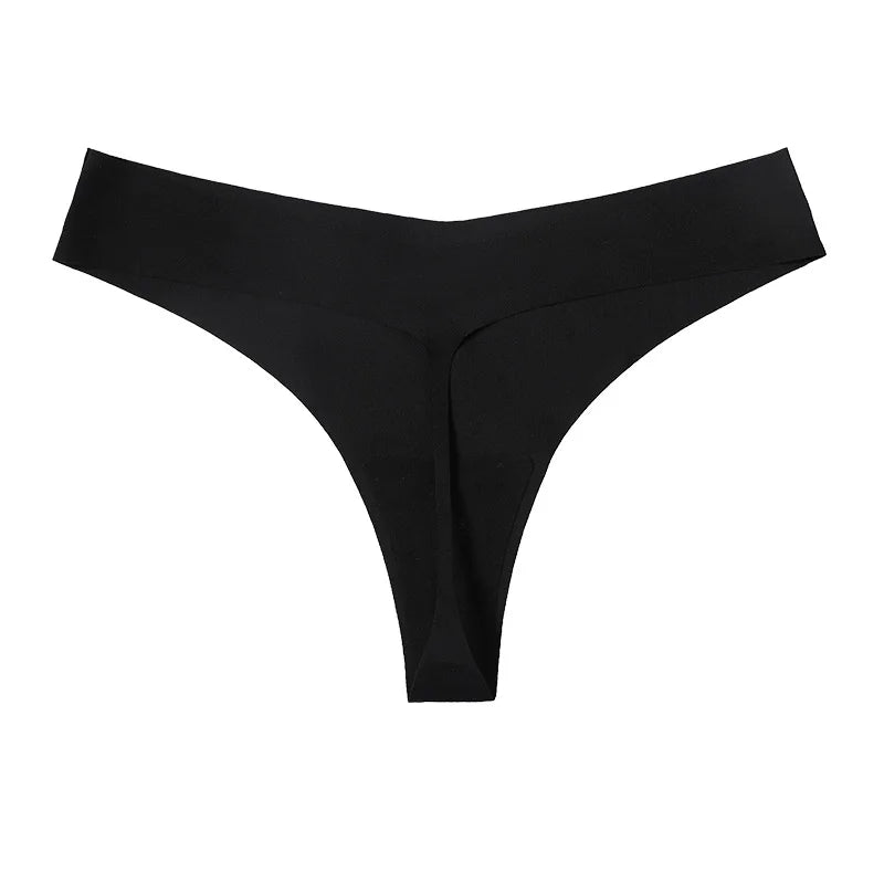 Ultra-thin Mentrual Panties Thong Traceless Invisible Women's One-piece Ice Silk Panties Sexy Comfortable Breathable Thong