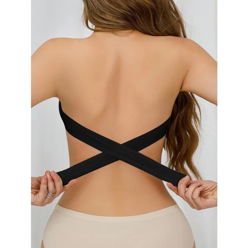 Bra with side closures.