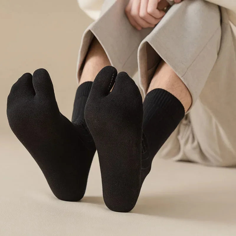 Socks for Women Summer Fiber Two Finger Socks Kimono Flip Flop Sandal Split Tabi Toe Sock