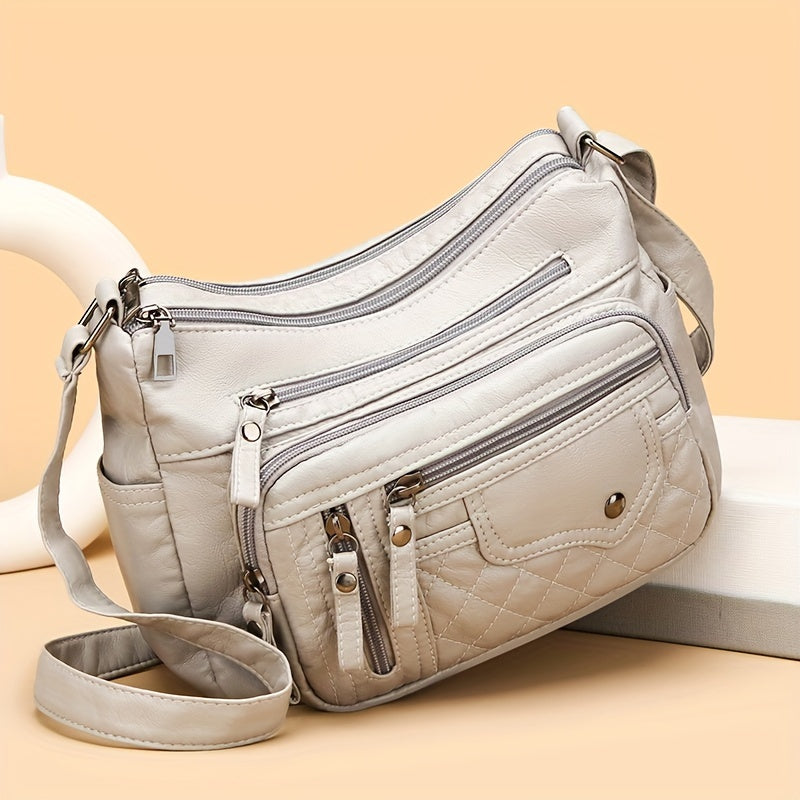 Vera | Multi Zipper Crossbody Bag