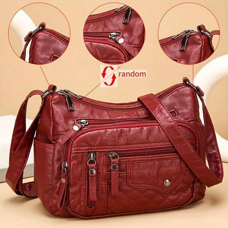 Vera | Multi Zipper Crossbody Bag