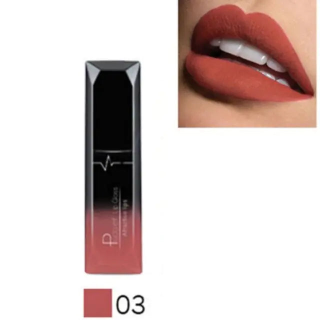 Matte liquid waterproof lipsticks.