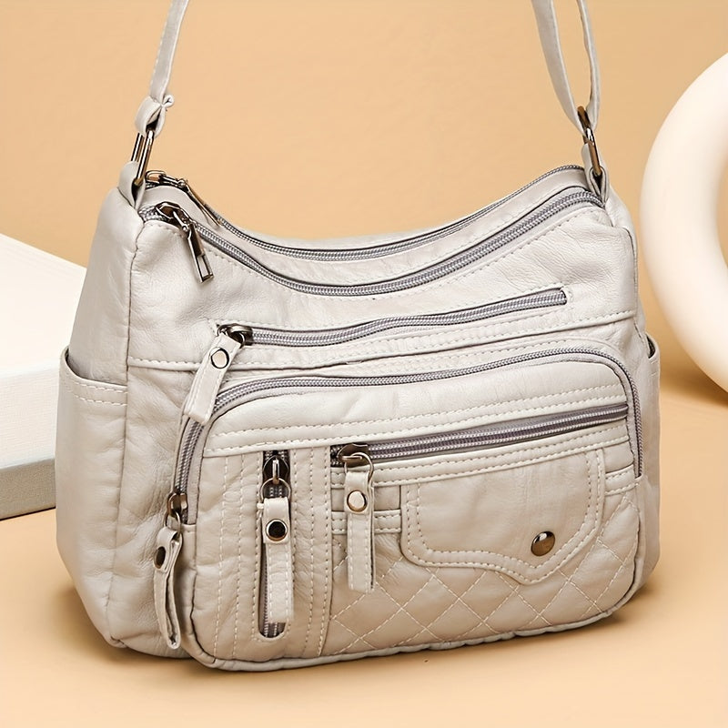 Vera | Multi Zipper Crossbody Bag