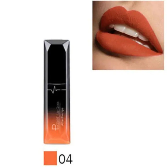 Matte liquid waterproof lipsticks.
