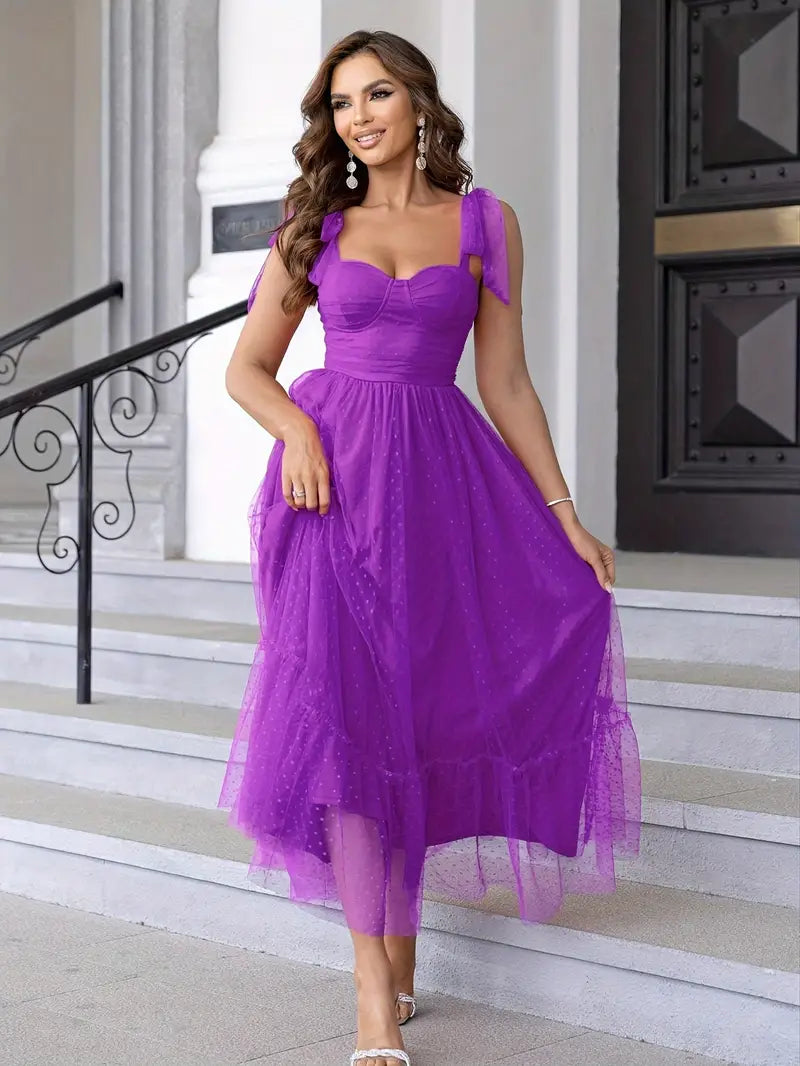 Elegant Mesh Gown