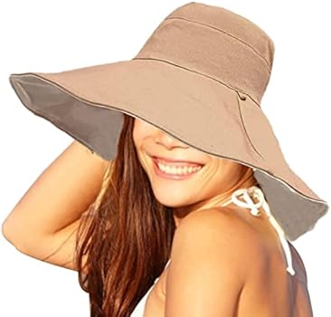 Wide Brim UPF 50+ Sun Hat Women Anti-UV Protection Hiking Fisherman Cap Fold Summer Solid Beach Hat Double Sided Sun Hat