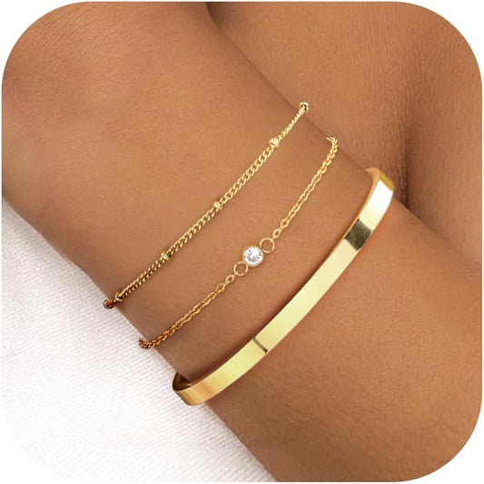 women's bracelet with 14 carat gold