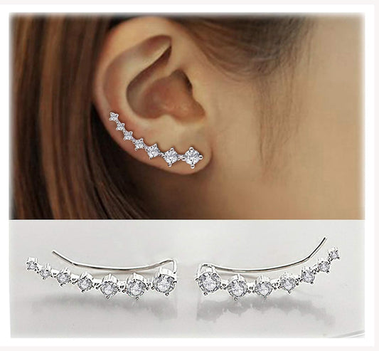 Elenasan ladies. sterling silver 925 silver round cut zirconia