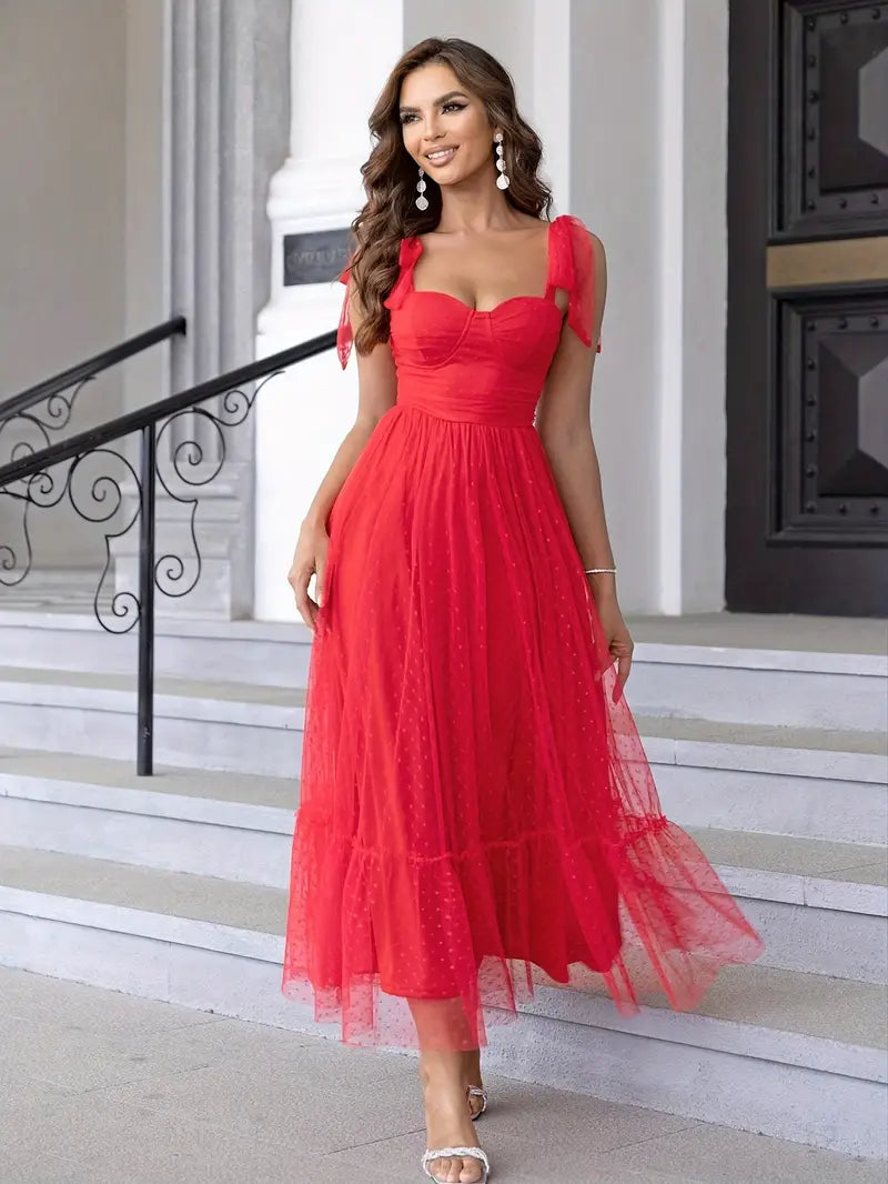 Elegant Mesh Gown