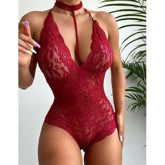 sexy lingerie woman erotic babydoll lace dress