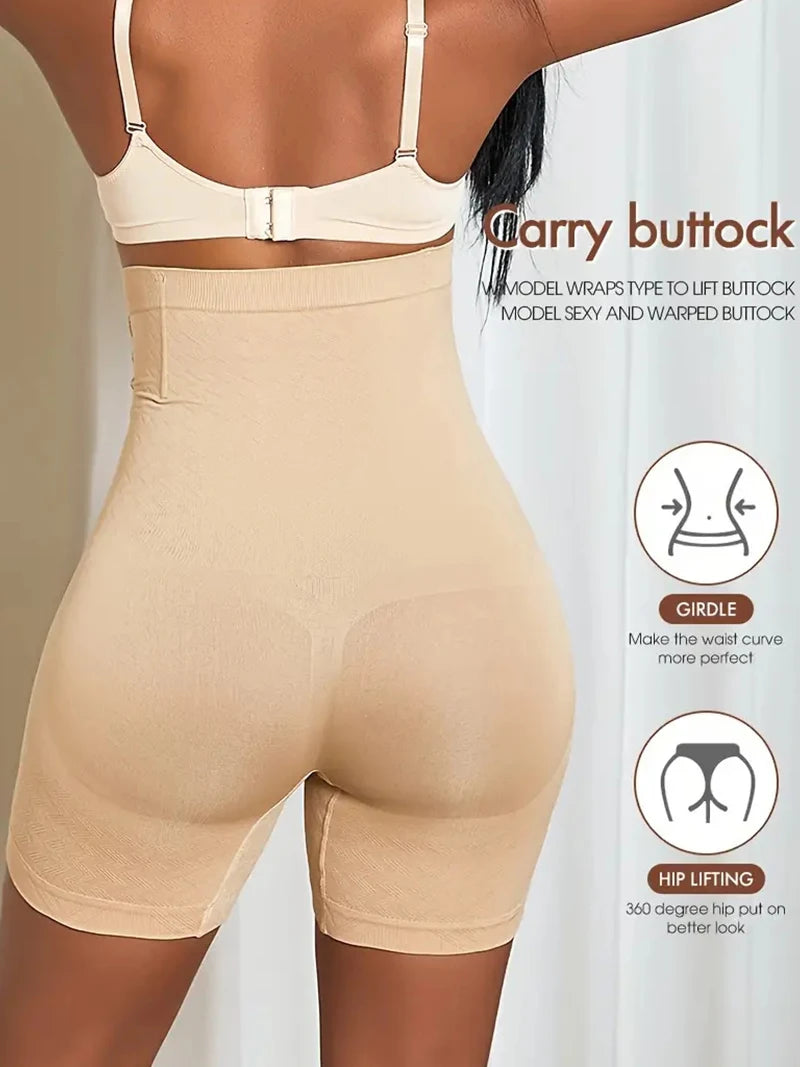 New Women Firm Tummy Control with Hook Butt Lifter Shapewear Panties High Waist Trainer Body Shaper Female Slimming Shorts