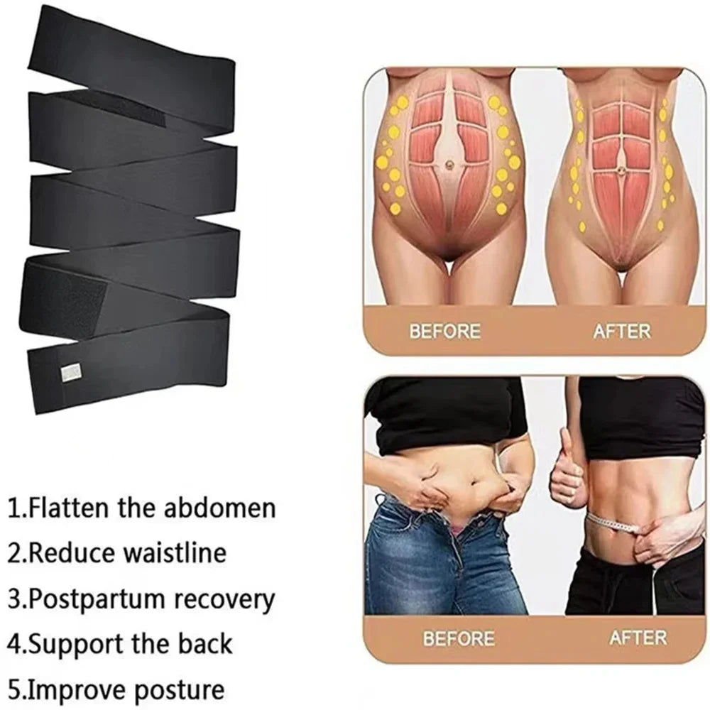 3M-6M Waist Trainer Body Shaper Sweat Slimming Belt Shapewear Women Belt Wraps sports And Fitness Abdominal Tightening Strap