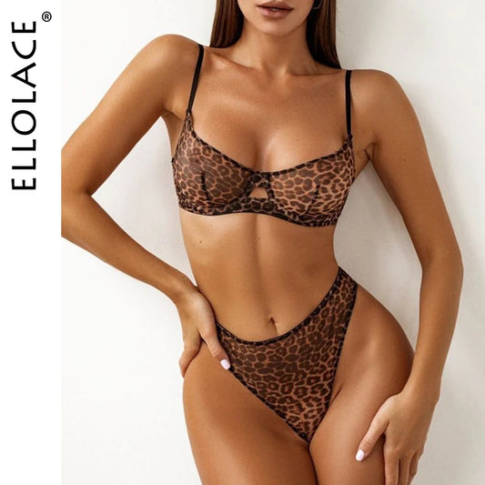 Ellolace naadloze bh-set doorzichtige sexy lingerie-outfit fijn kanten ondergoed fancy bilizna-set aantrekkelijke bilizna intiem