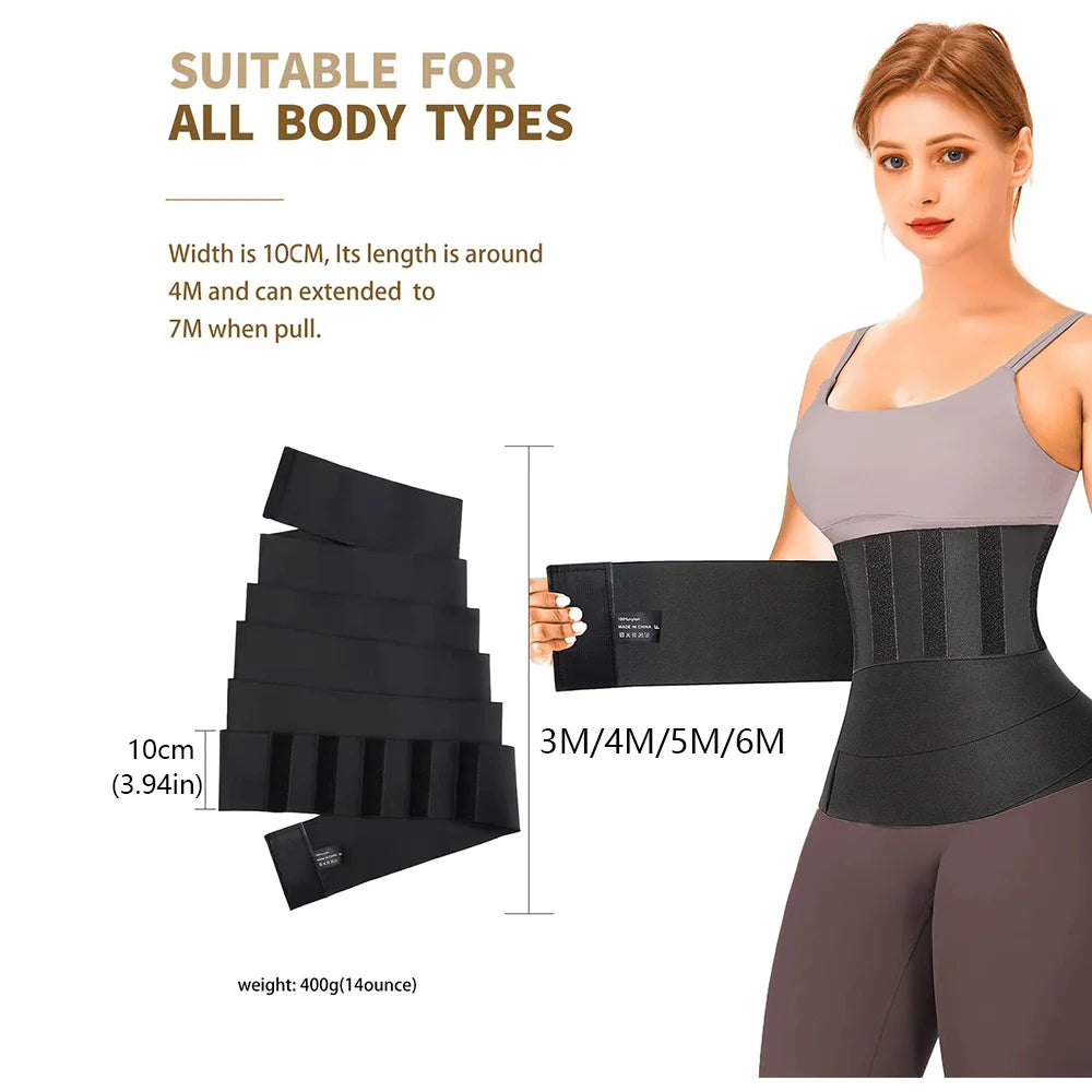 3M-6M Waist Trainer Body Shaper Sweat Slimming Belt Shapewear Women Belt Wraps sports And Fitness Abdominal Tightening Strap
