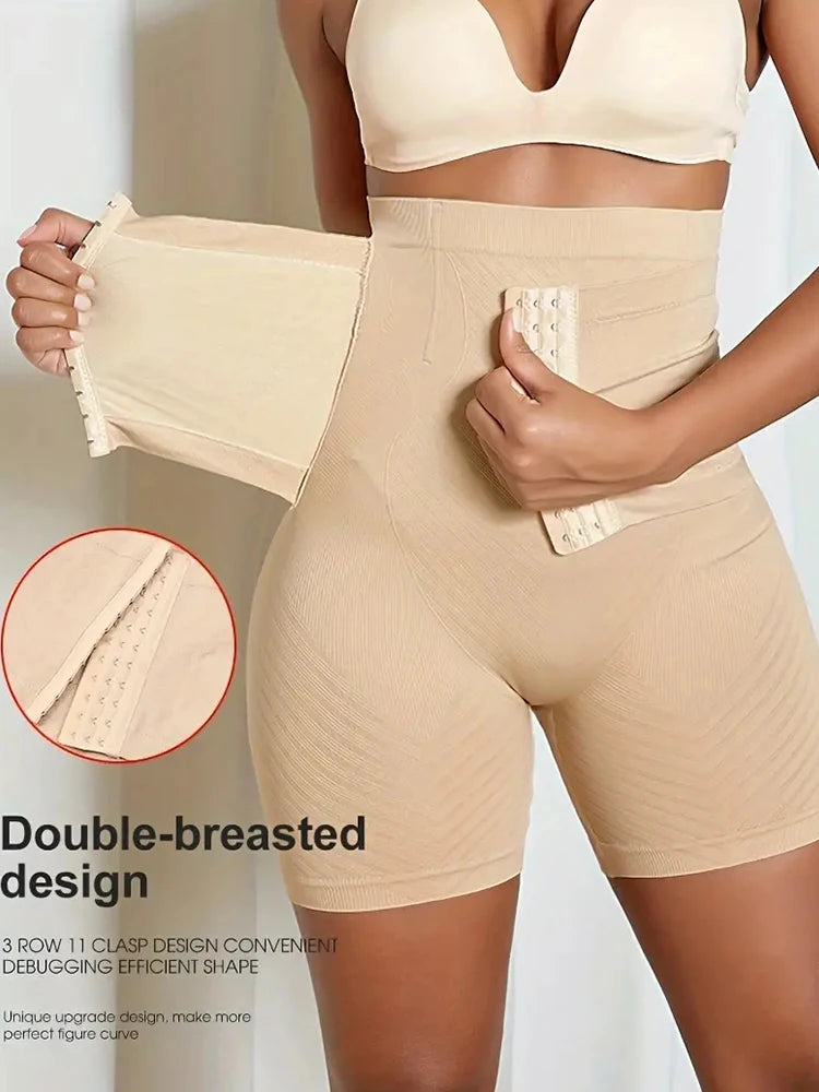 New Women Firm Tummy Control with Hook Butt Lifter Shapewear Panties High Waist Trainer Body Shaper Female Slimming Shorts