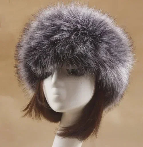 Winter Thick Furry Hair Band Fluffy Women Girl Headband Hat Winter Outdoor Ear Muff Ski Hats Hot