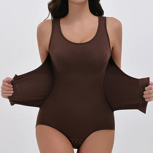 New bodysuit shapewear with zipper belt ladies tummy control body shaper waist trainer slimming corset tops