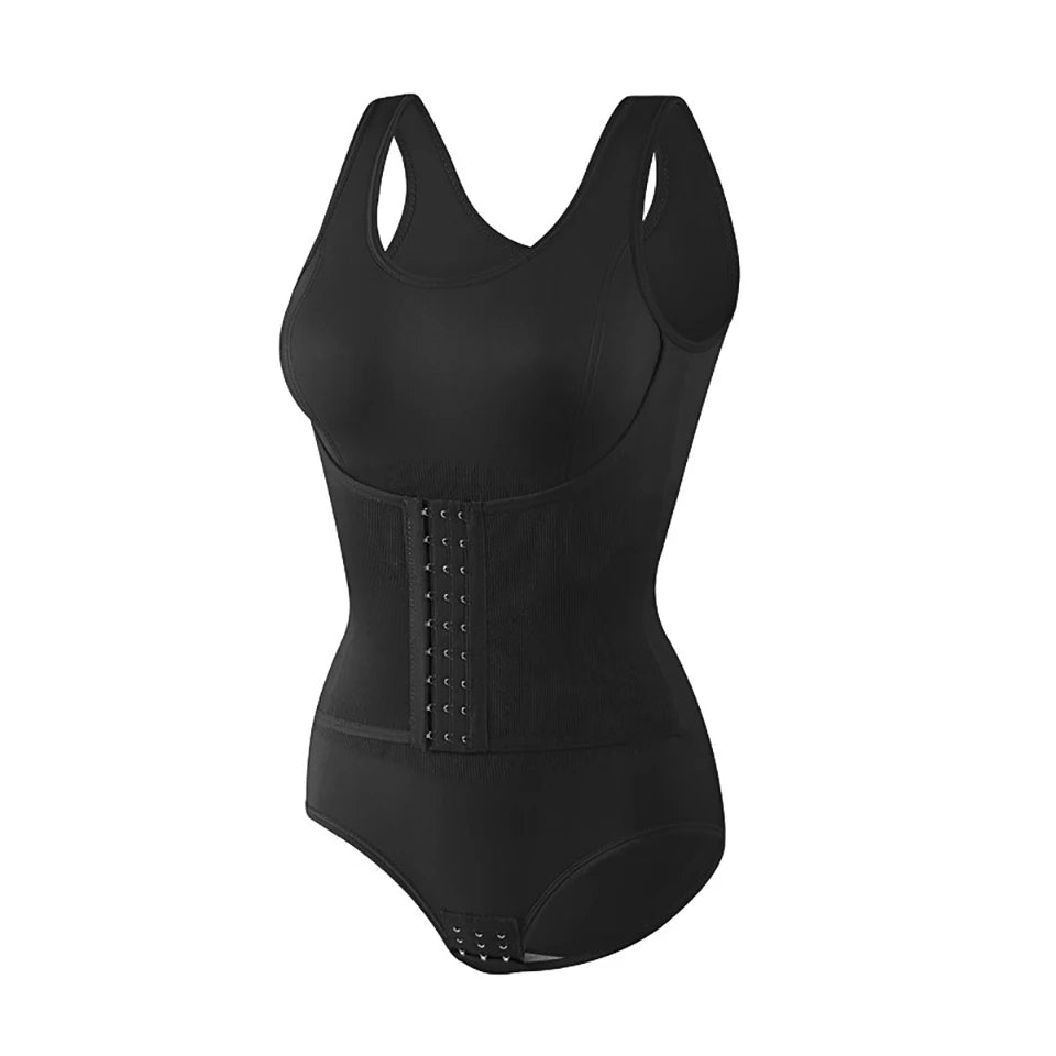 New bodysuit shapewear with zipper belt ladies tummy control body shaper waist trainer slimming corset tops
