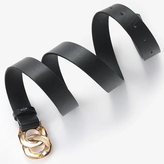 Women's Trousers Belt  High Quality Women Waist Belts Fashion PU Leather Working Waistband Woman's For Jeans Belt
