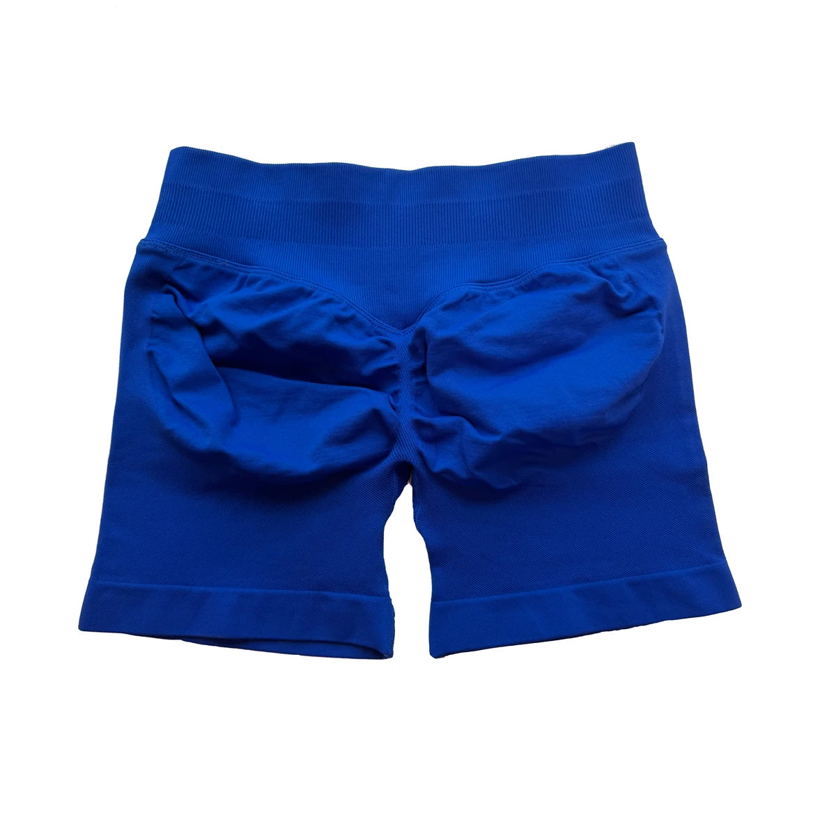 Impact Shorts 4.5" With Logo Low Ribbed Band Yoga Shorts Seamless Scrunch Bum Workout Gym Shorts Yoga Booty Running Short Pants