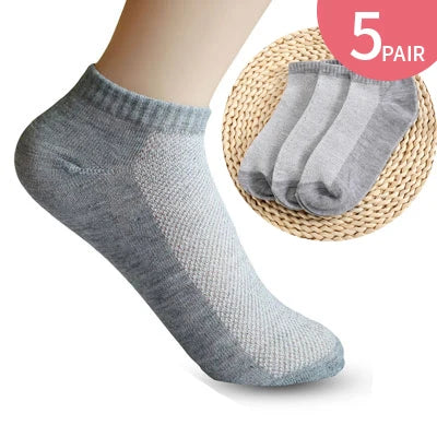 5Pair Women Cotton Sock Short Low Cut Spring Summer Autunm Casual Lady Girl Solid Color Comfortable Ankle Short Socks