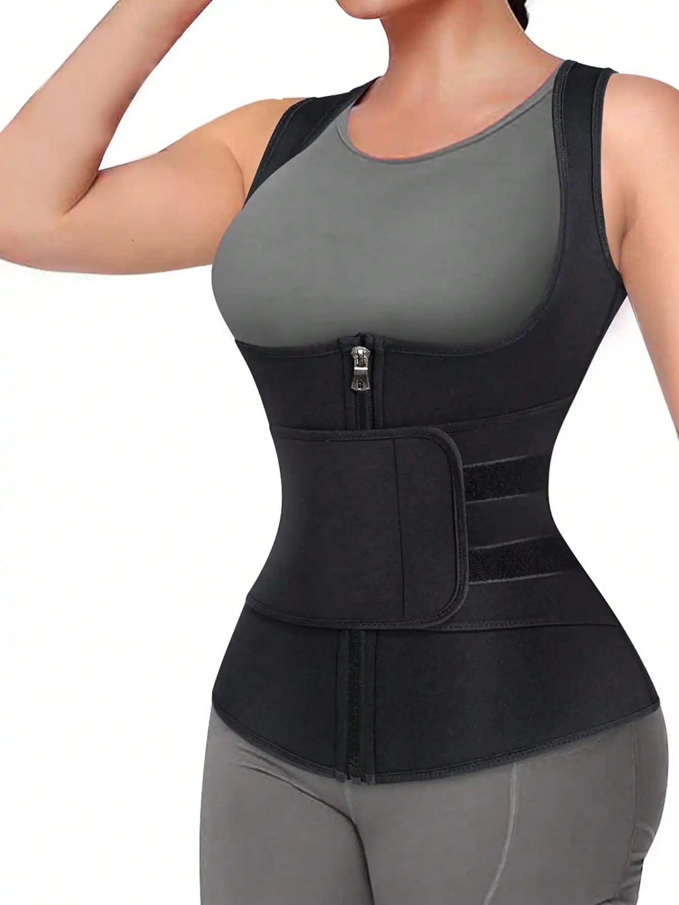 Women Sauna Sweat Vest Waist Trainer Adjustable Belts