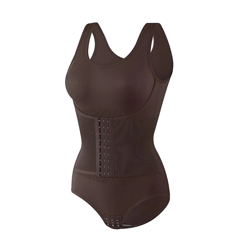 New bodysuit shapewear with zipper belt ladies tummy control body shaper waist trainer slimming corset tops