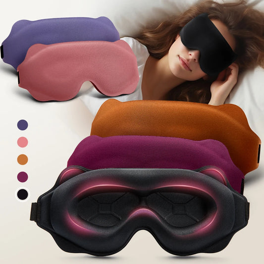 3D Sleeping Mask Blocking Light Sleep Mask For Eyes Soft Sleeping Aid Eye Mask.