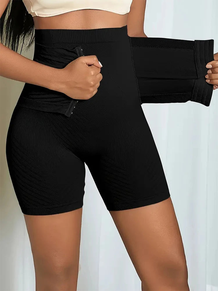New Women Firm Tummy Control with Hook Butt Lifter Shapewear Panties High Waist Trainer Body Shaper Female Slimming Shorts