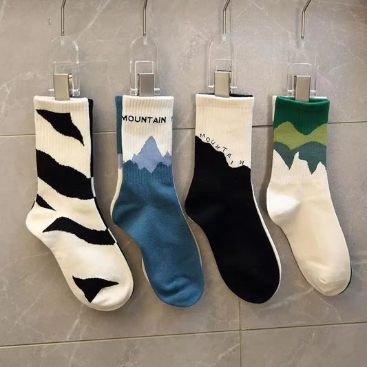 4 Pairs Of Fashionable And Soft AB Socks, Comfortable And Breathable And Women's Socks, Suitable For Running And Fitness
