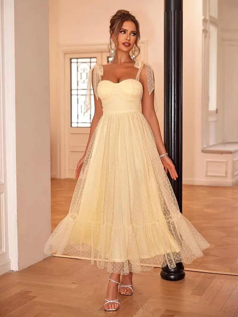 Elegant Mesh Gown