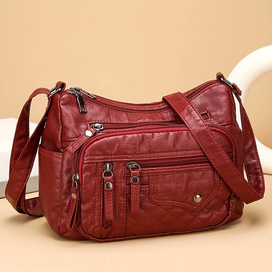 Vera | Multi Zipper Crossbody Bag